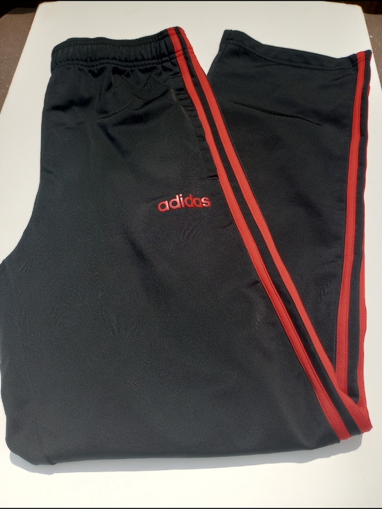 adidas Other - Adidas Black/Red Track Pants Joggers. Size Medium .